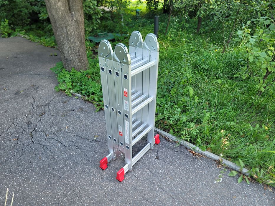 Лестница 3,7м алюминиевая Трансформер, Драбина ,4х3 ступеней Новая