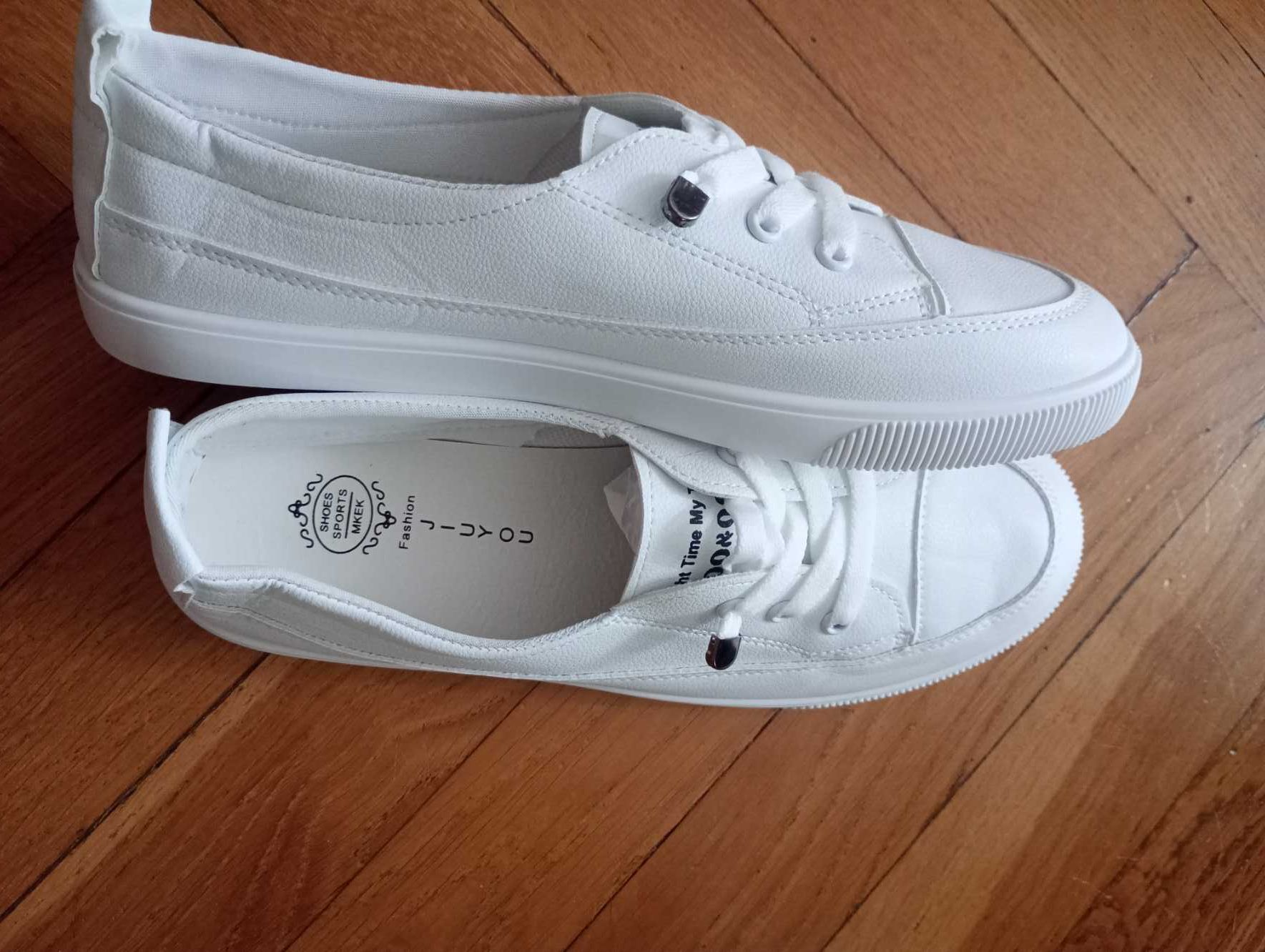 Buty Trampki damskie,kolor białe rozmiar 42 nowe.