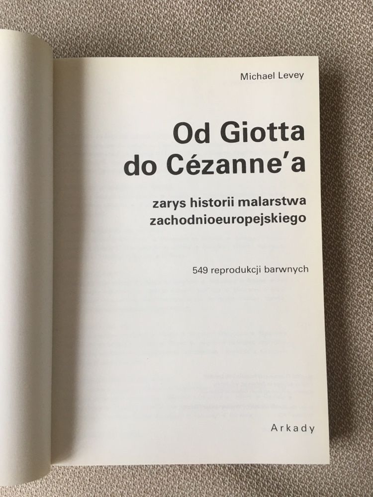 Od Giotta do Cezanne’a- Michael Levey