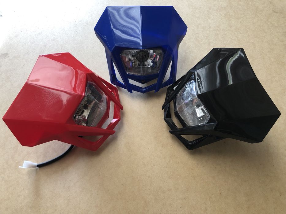 Yamaha YZF 250 Yz 125 WR 450 Lampa Reflektor Przód Przednia Niebieska