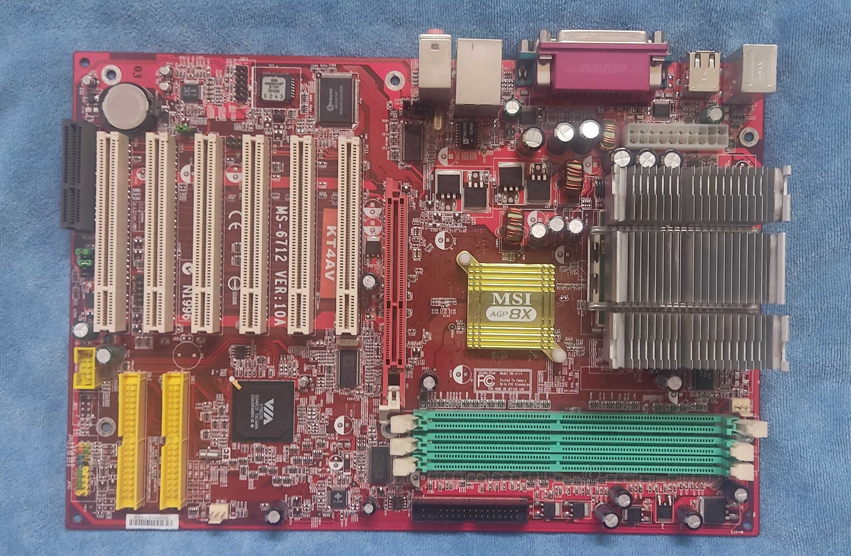 Płyta główna MSI KT4AV MS-6712 z procesorem AMD Sempron SDA2400DUT3D