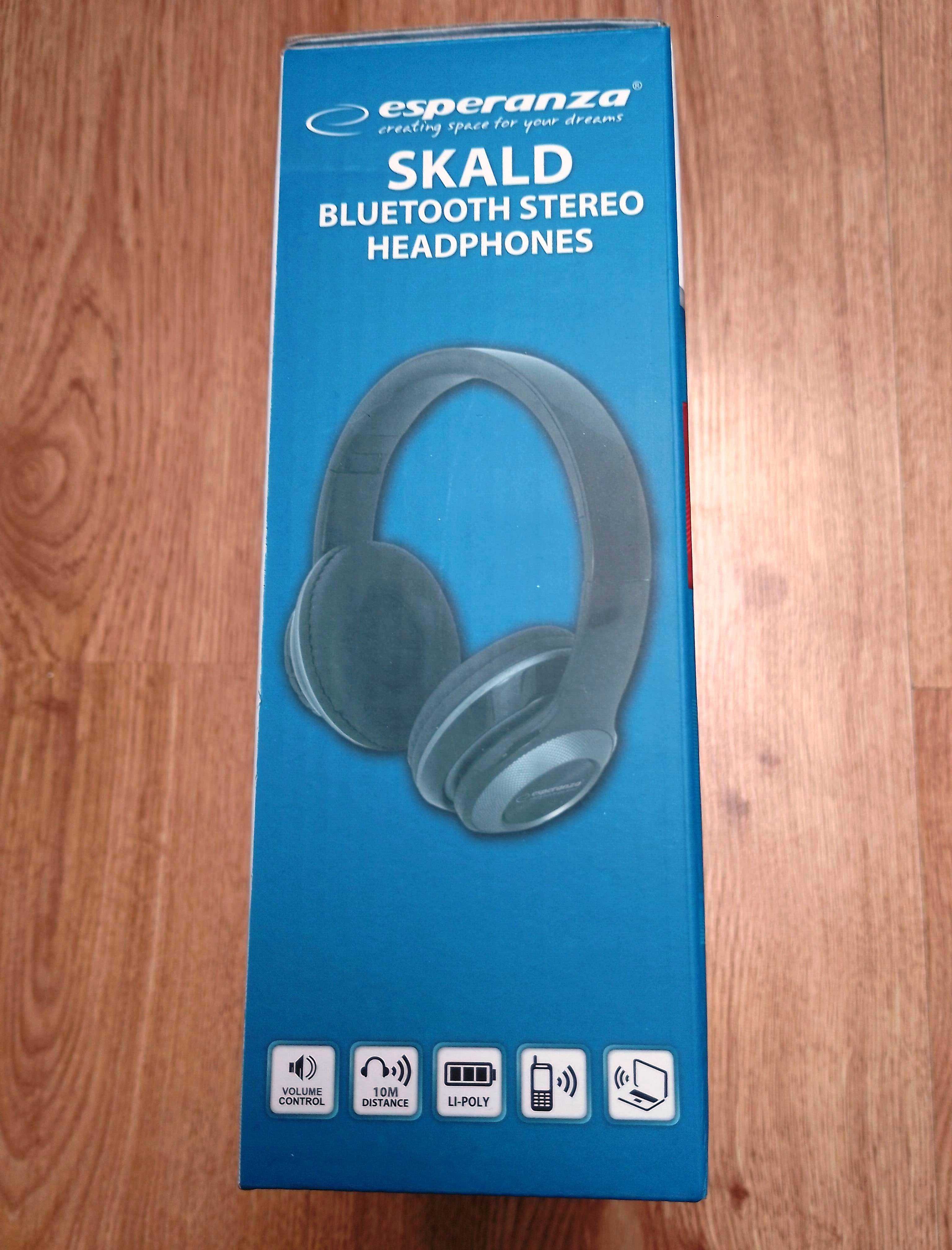 Nowe słuchawki nauszne bezprzewodowe, bluetooth, mikrofon