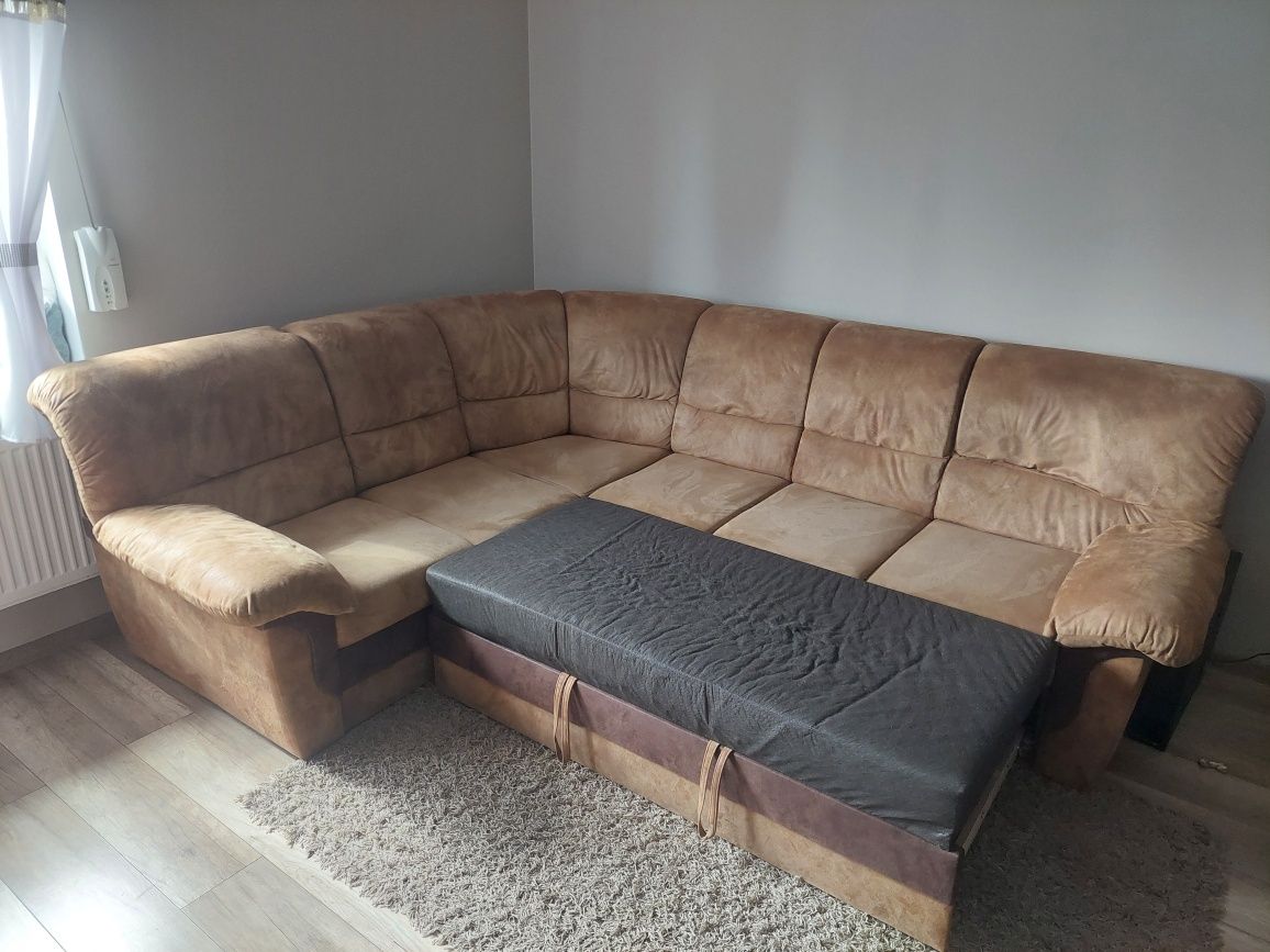 Narożnik,Sofa z funkcją spania