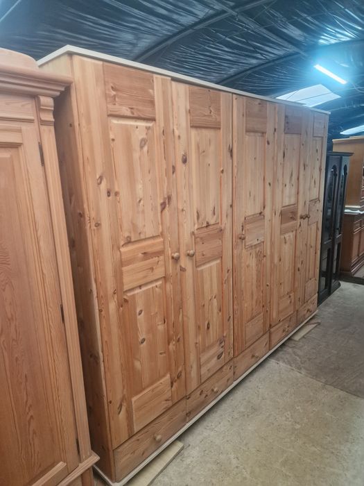 Szafa sosnowa pięcio drzwiowa