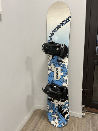 Snowboard 145cm niebiesko bialy