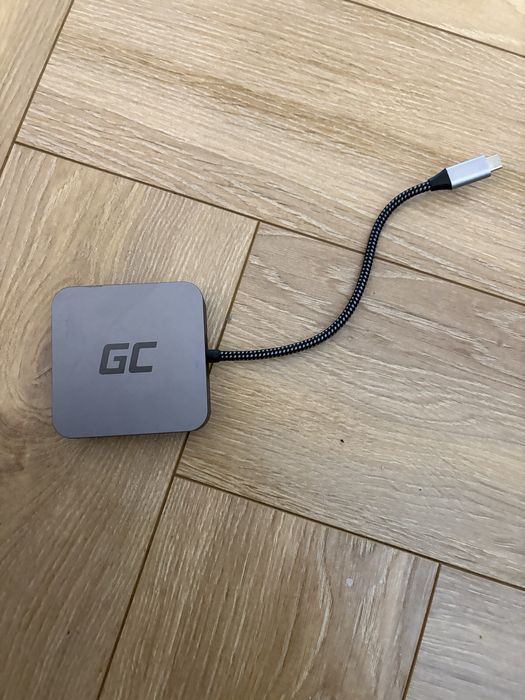 Green Cell hub Ak61 6w1 - HDMI, Ethernet, 3x USB 3.0, USB-C