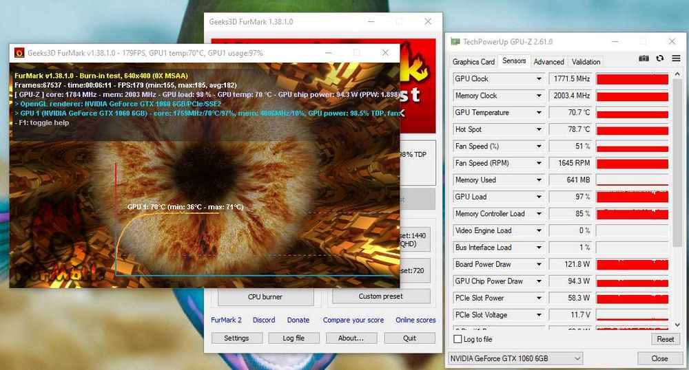 NVIDIA GeForce GTX 1060 6GB GDDR5 (Palit Dual Fan) – 100% testada e OK