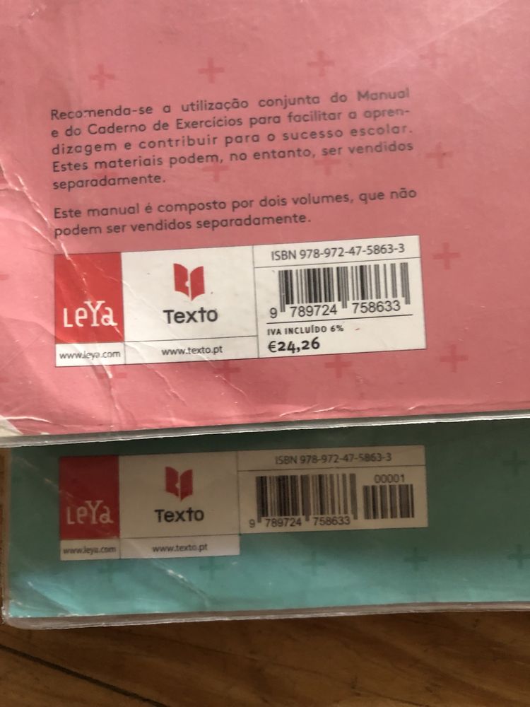 Manual de Matemática 9.ºano MAT9 com 2 volumes