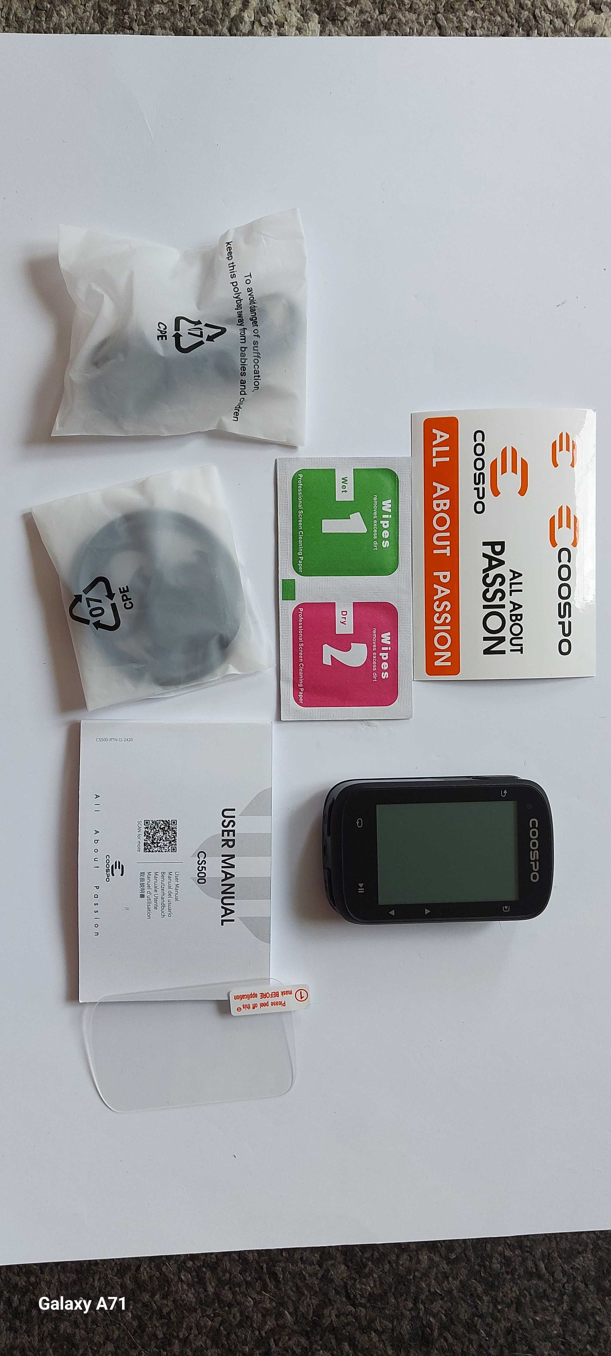 COOSPO CS500 Komputer rowerowy, GPS nawigacja, bluetoth