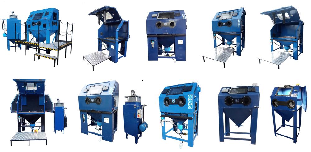 Piaskarka kabinowa 1000l, nowa polska.