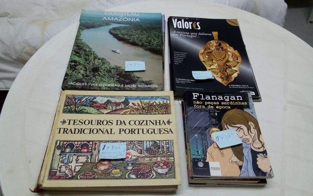 Lote de livros e revistas.(4 revistas valor raras)