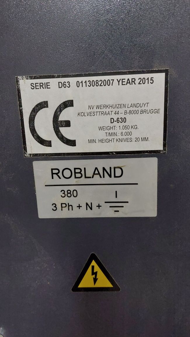 Grubościówka 60 Robland D-630 rok2015r