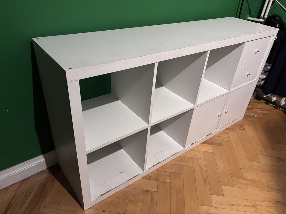 Szafka kallax z wkladem szafki i szuflad