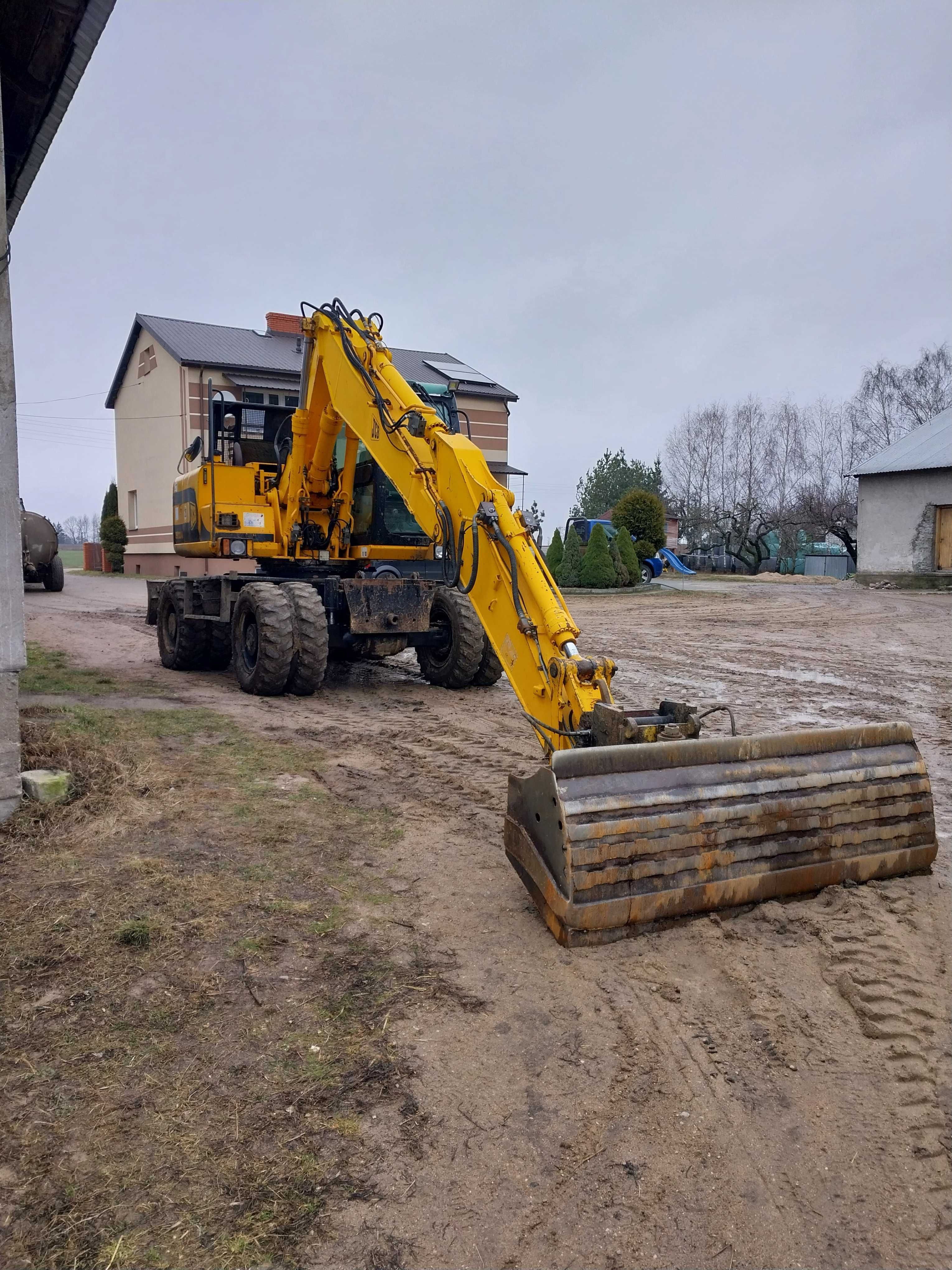Usługi minikoparką 2T i koparką kołową 16T