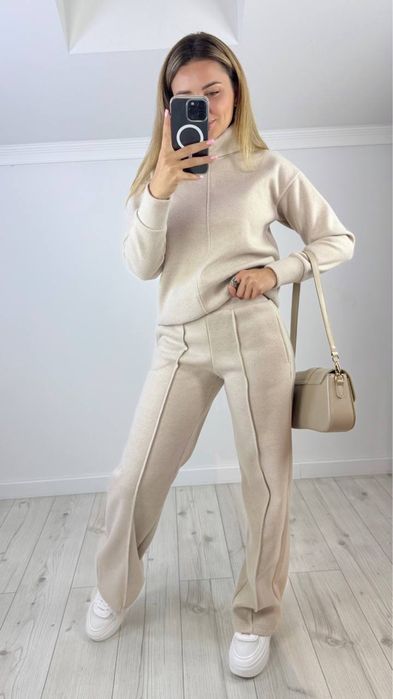 Женский теплый костюм ангора 42-52 графит,шоколад,беж Жіночий костюм