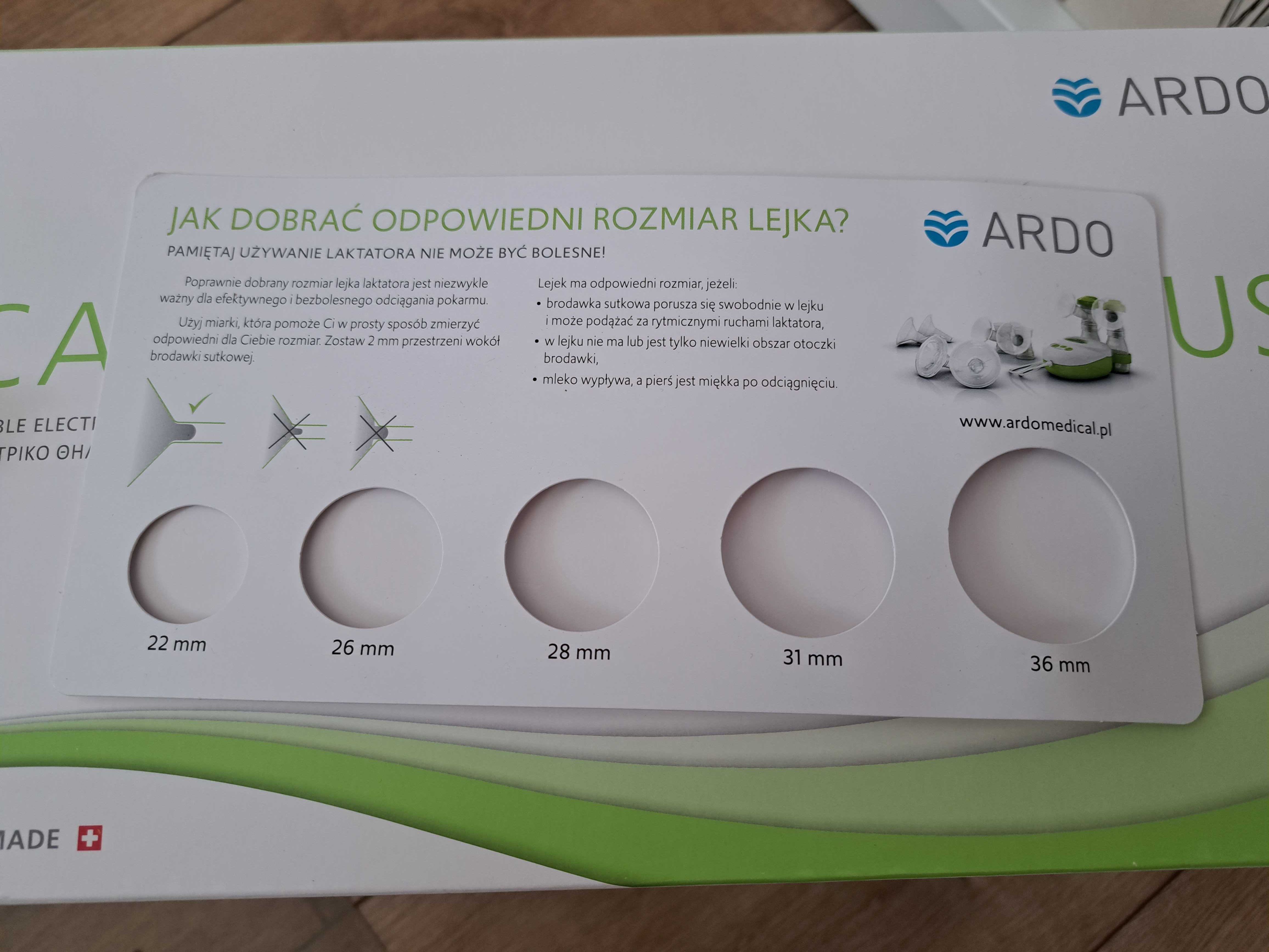 Laktator Ardo Calypso Double Plus – prawie nowy! Tylko odbiór osobisty