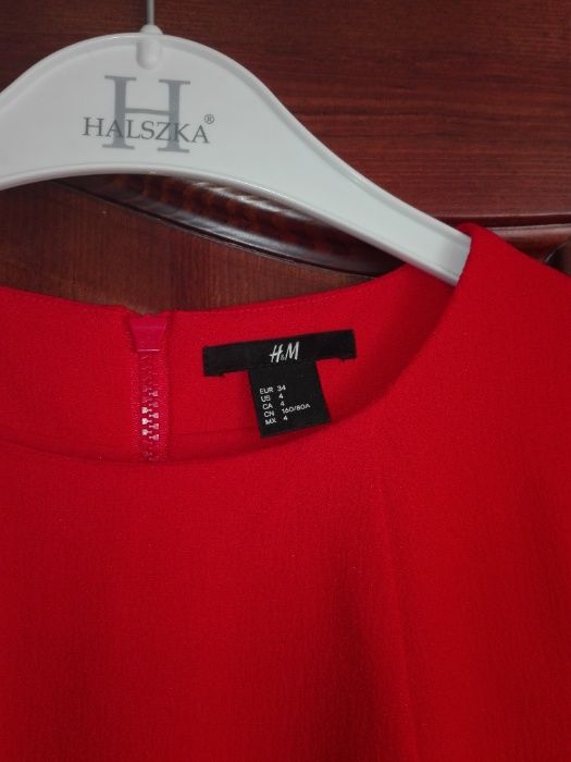 Czerwona sukienka H&M rozm. 34