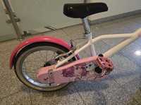 Decathlon BTwin rower dziecięcy 16 cali różowy doctor girl