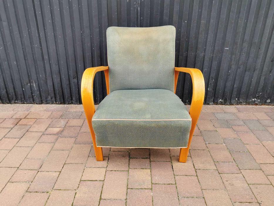 Fotel ART DECO Kropáček & Koželka, Czechosłowacja '30-'50, Retro, PRL