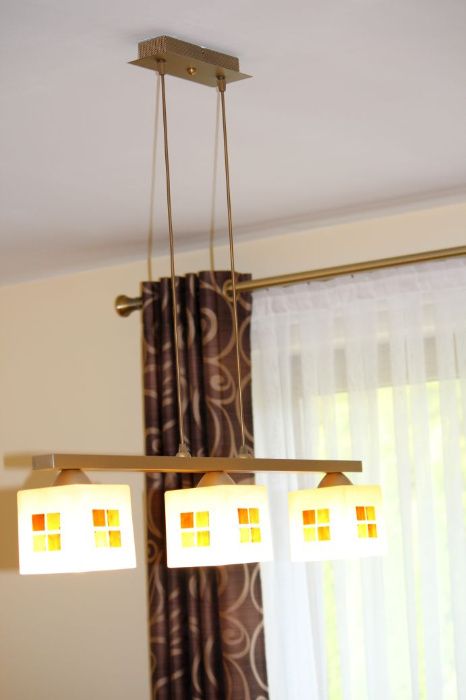 żyrandol nowoczesny , włoski , 3 x LED , stan idealny