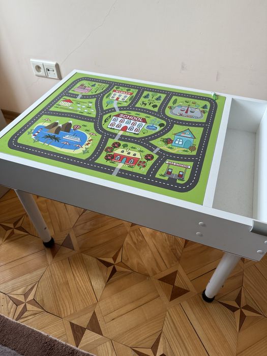 Дитячий світловий столик-пісочниця для малювання піском