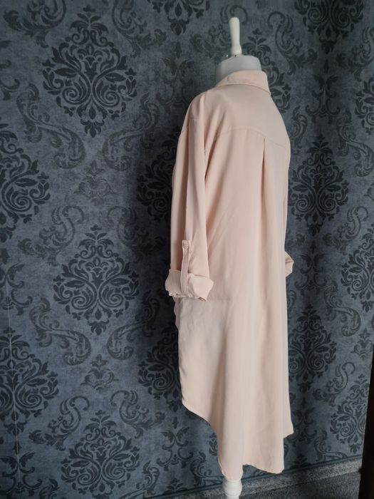 CUDNA sukienka koszulowa, dłuższy tył L/XL