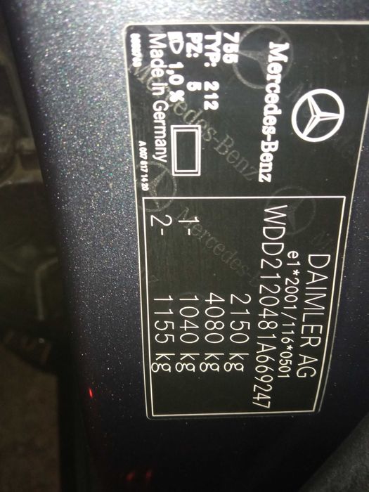 Mercedes E klasa W212 benzyna