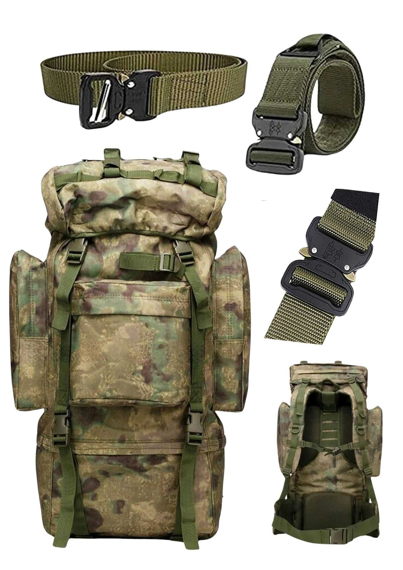 Plecak Turystyczny/Militarny Duży Górski 65l + Pasek Taktyczny