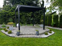 Pergola aluminiowa lamelowa bioklimatyczna altana ogrodowa 4x3 400x300