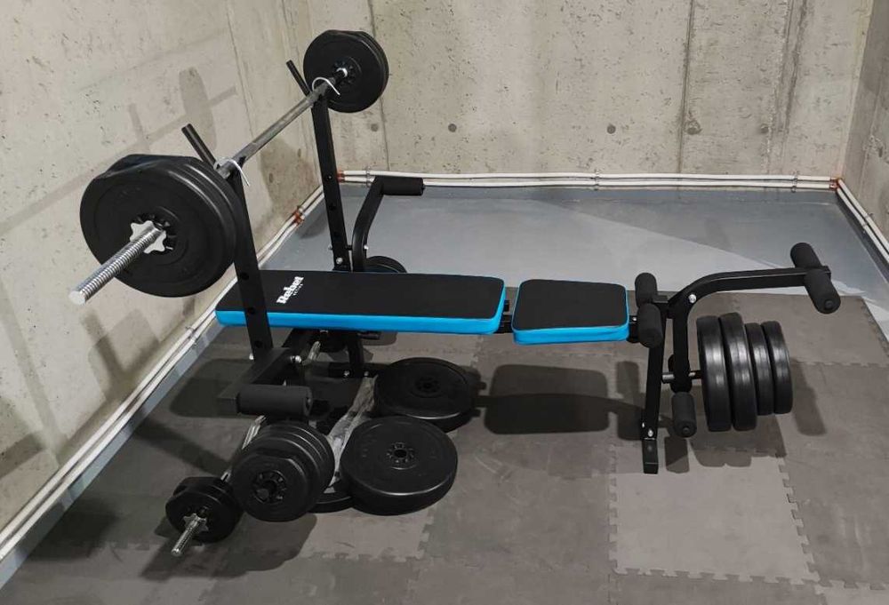 NOWA Ławka treningowa regulowana wielofunkcyjna do 220 kg 3 poziomy