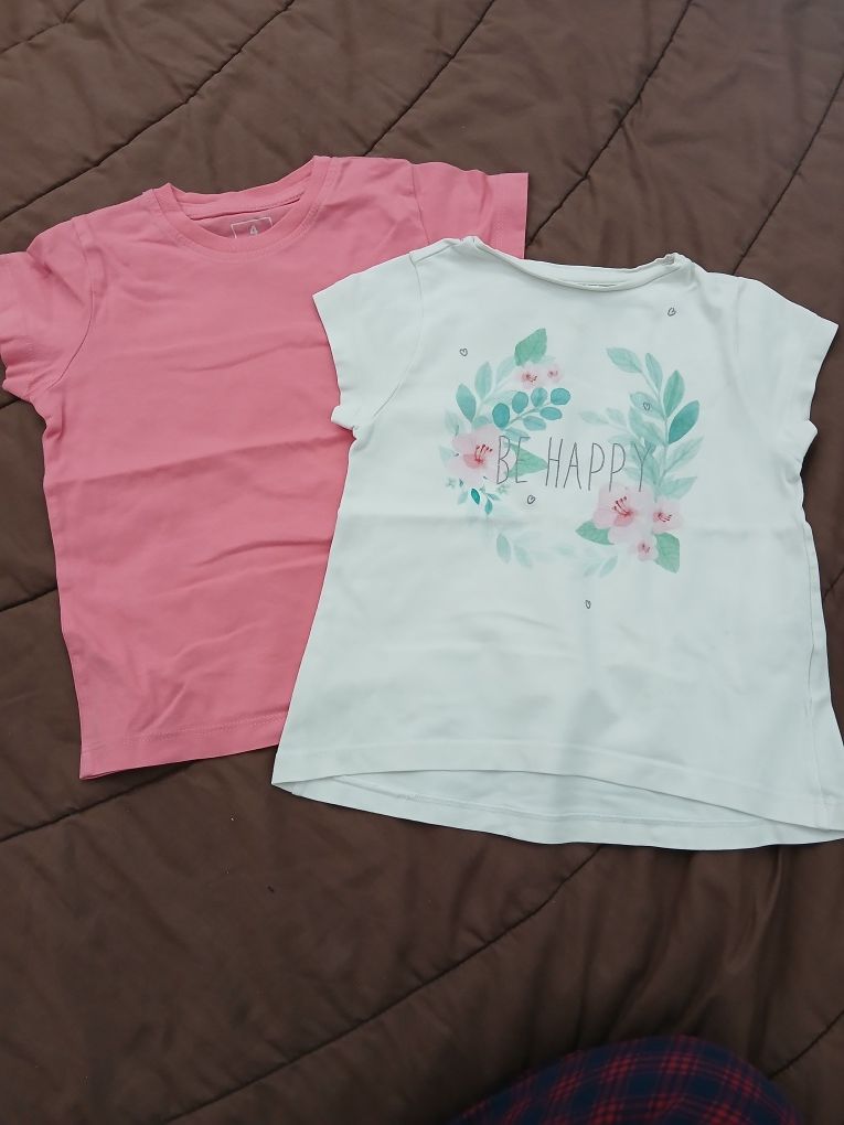 Conjunto 2 tshirts menina: 4/5 anos