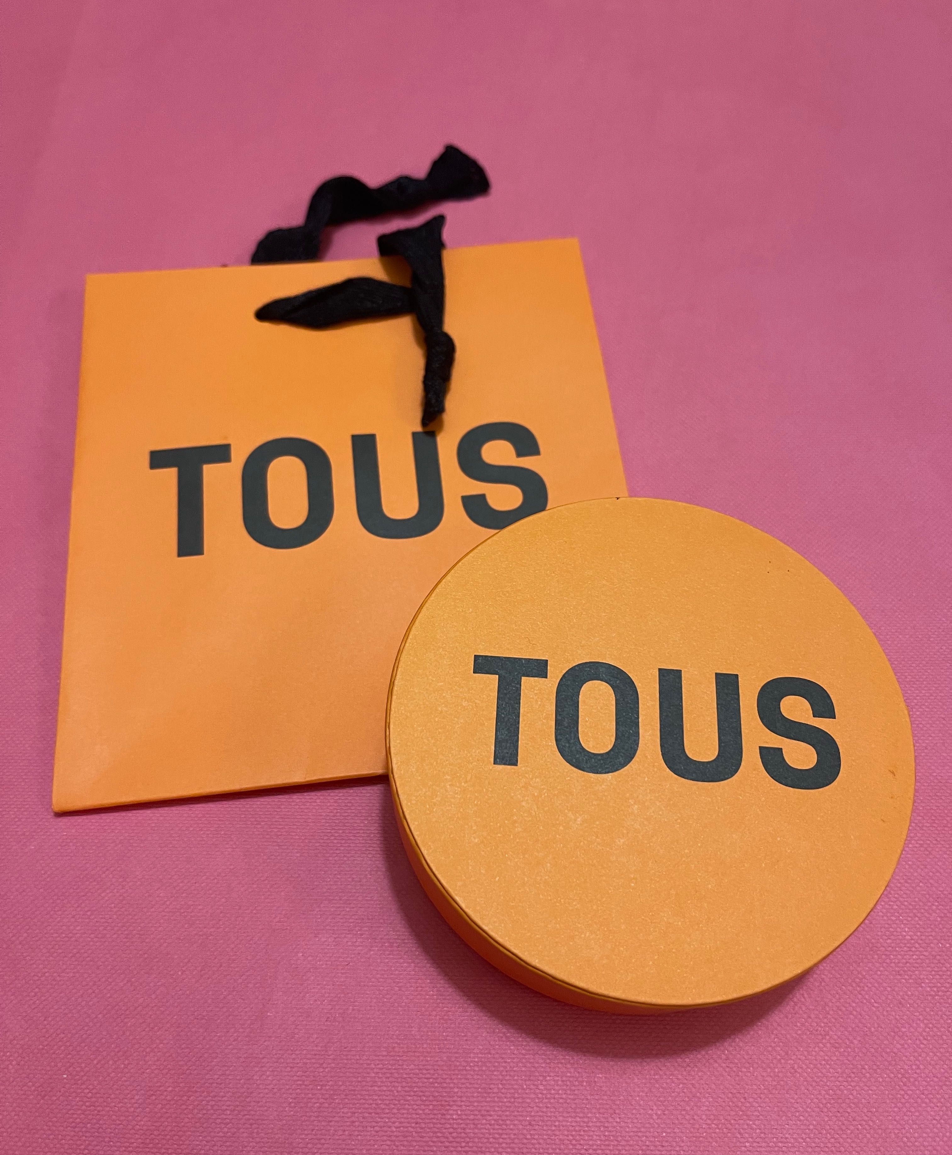 Tous pudełko pomarańczowe 10 cm + torebka nowe 1 sztuka