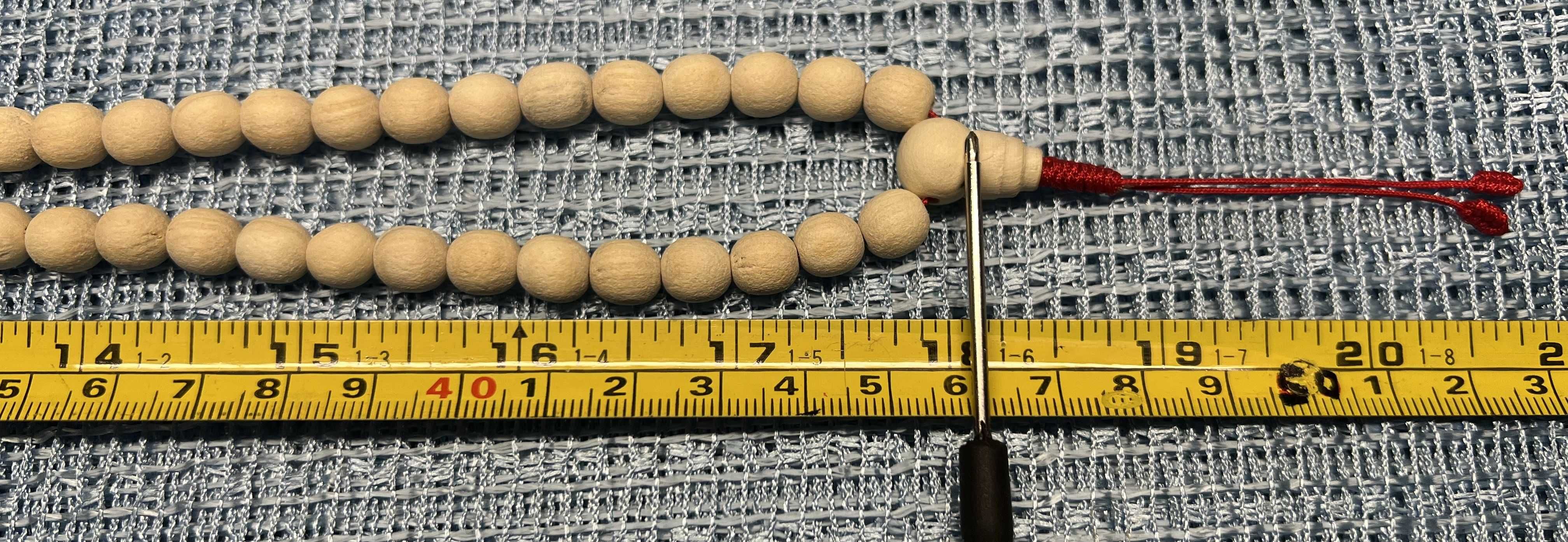 Чотки з каштану, 108 намистин, d~8 мм, L~46 см, mala, чоткі, четки