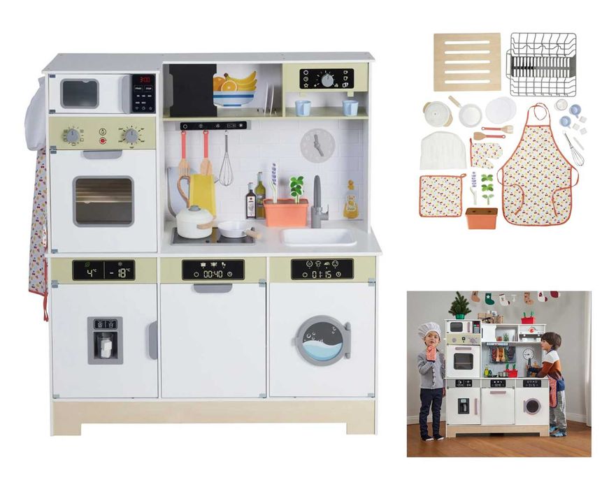 kuchenka dla dzieci kostkarka zmywarka pralka mikro DREWNO XXL