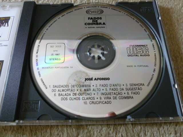 CD José Afonso "Fados de Coimbra"