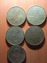 Монеты номиналом 1 грн 65 років 60 років і євро 2012