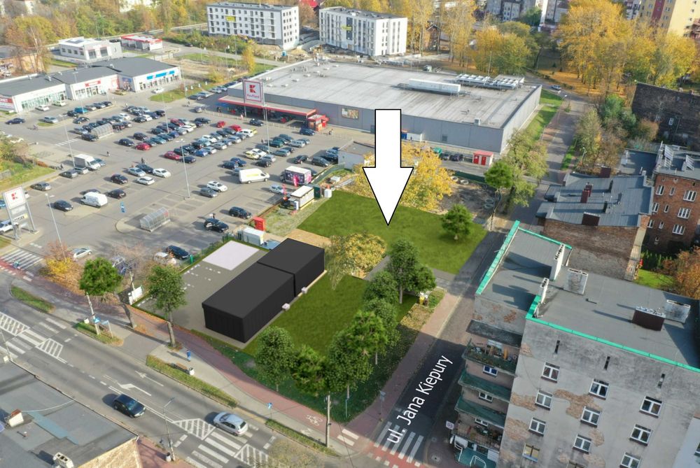 Atrakcyjna działka pod usługi Dzierżawa Sosnowiec Mireckiego / Kiepury