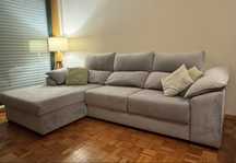 Sofá - Chaise Lounge (Tecido resistente Animais de estimação)