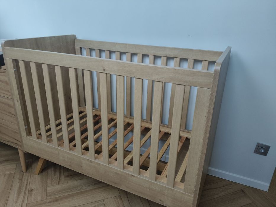 Łóżeczko VOX Vintage 120x60 bez materaca drewniane dąb