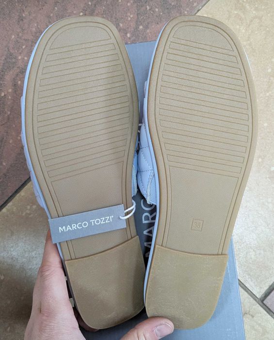 Marco Tozzi klapki jasno niebieskie tozm. 38