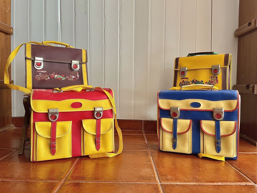 Malas escolares vintage