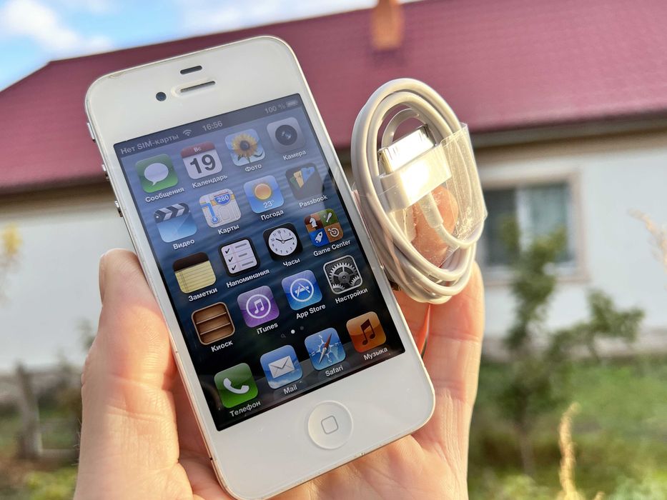 iOS 6 iPhone 4 16GB White Айфон 4 16 ГБ Белый