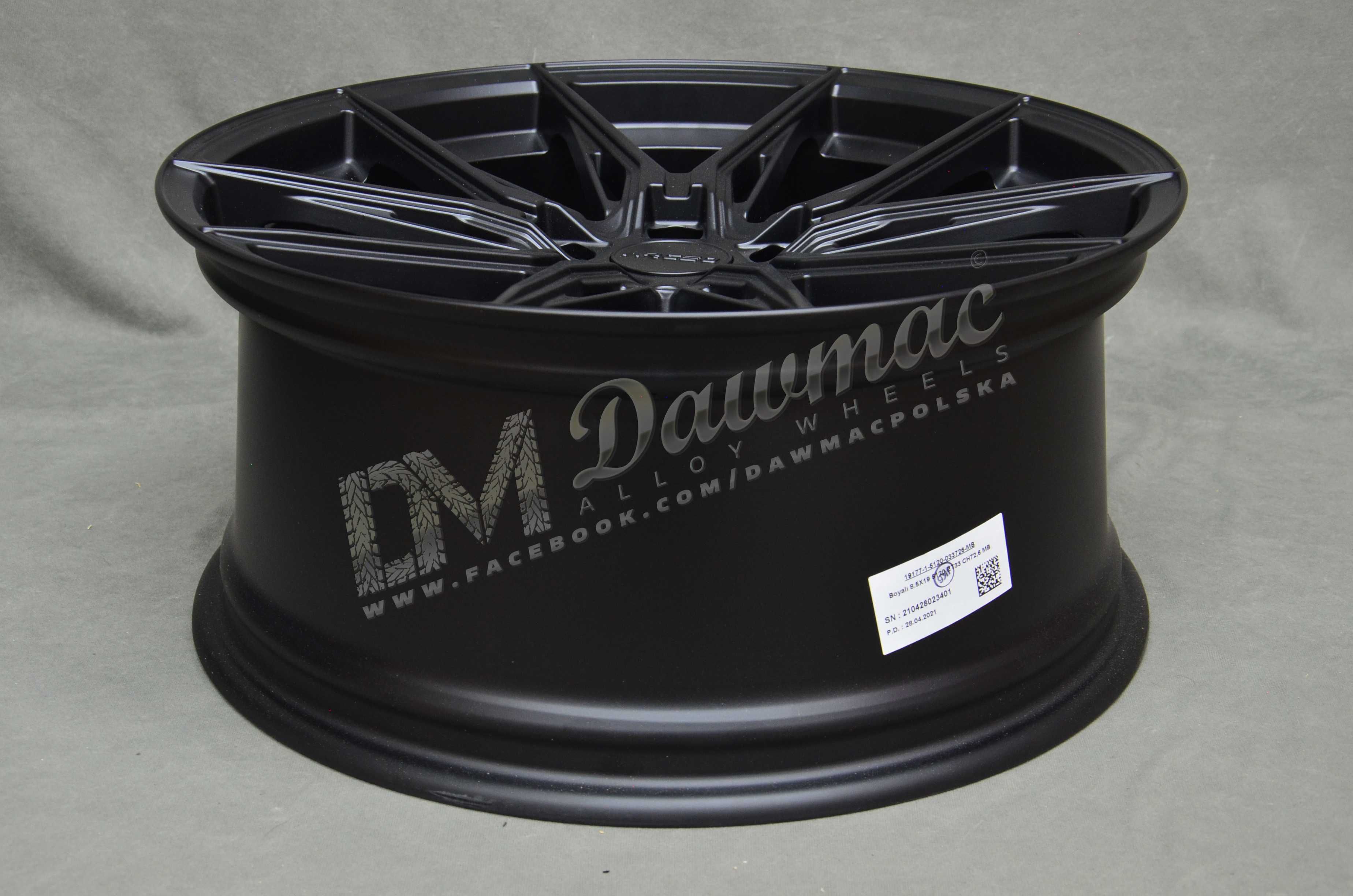 Felgi Arceo Marceille 19" Matt Black 5x108/5x112/5x114,3/5x120