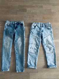 Spodnie dżinsowe chłopięce rurki i boyfrendy r 128 cm