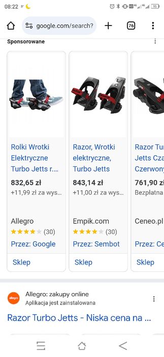 rolki elektryczne Razor Turbo Jetts - 2szt.