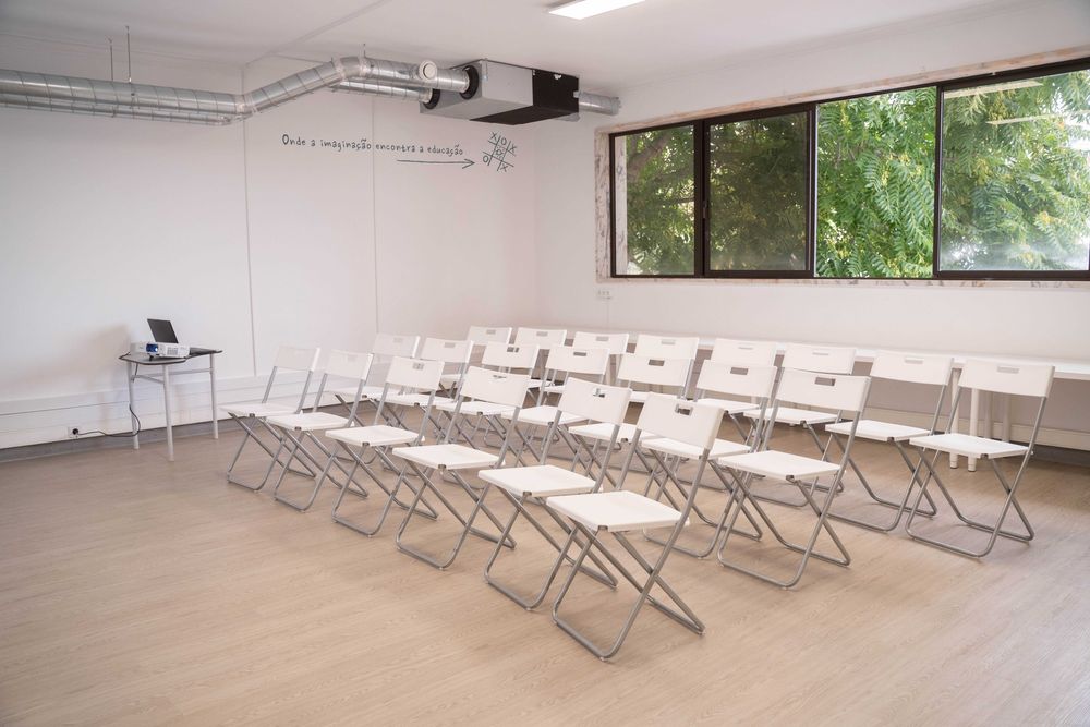 Salas para workshops, formações, eventos de grupo, aulas particulares