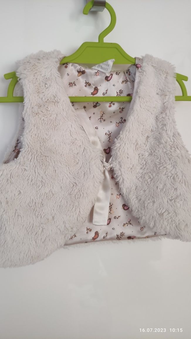 Kamizelka futrzana H&M r 86 i wiecej