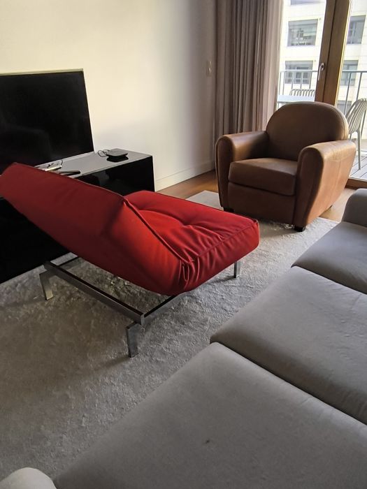 banco rebativel cor vermelha