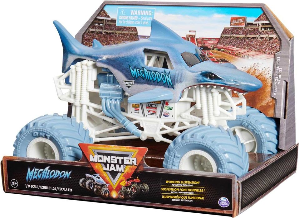 Монстр-траки Monster Jam 1:24 Оригінал Бетмобіль, Дракон, Мегалодон...