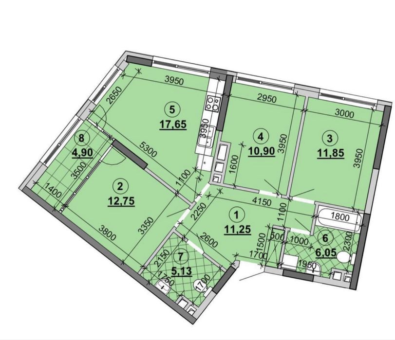 Продам 3-кімн. квартирув ЖК Грейт Дніпровська Набережна Осокорки 15Ж